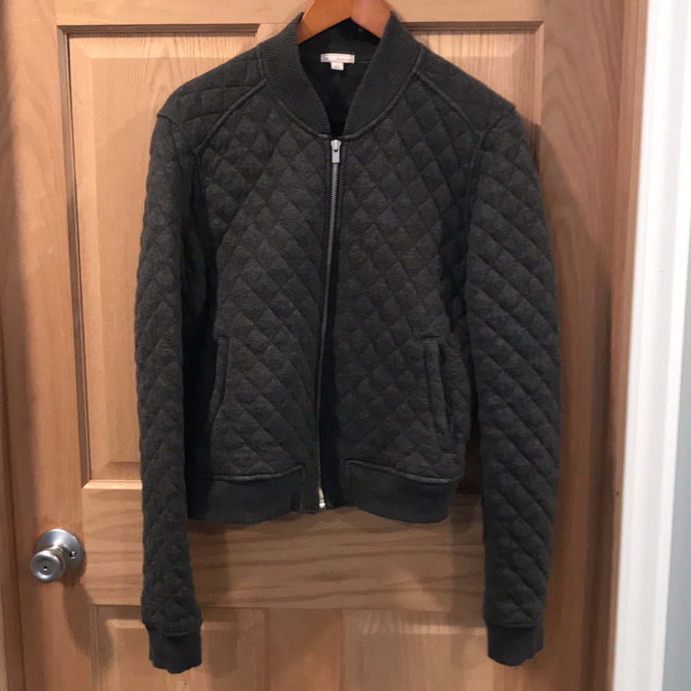 Gap quilted bomber sweater jacket